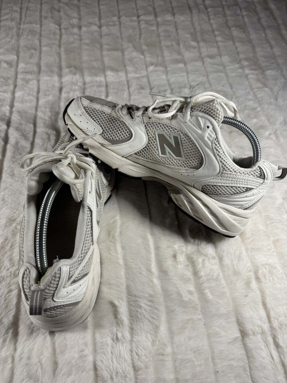 New Balance 530 Men’s 8.5 Women’s 10 White Silver Running Sneakers U530CSB